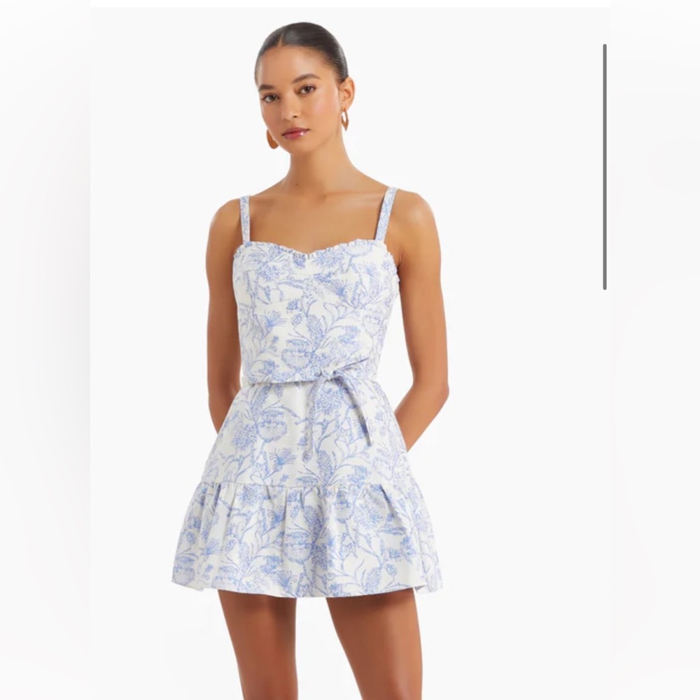 Amanda Uprichard GIACINI ROMPER IN TOILE BROCADE